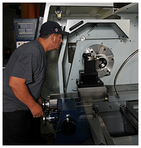 Employee Working with Machinery